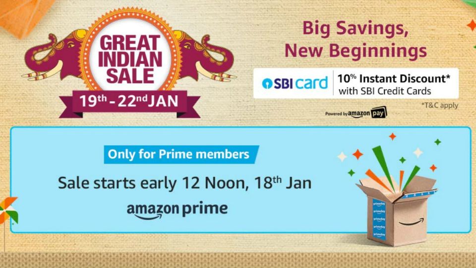 Amazon Great Indian Sale to Begin January 19: Price Cuts on Redmi Note 8 Pro, iPhone XR, More Details